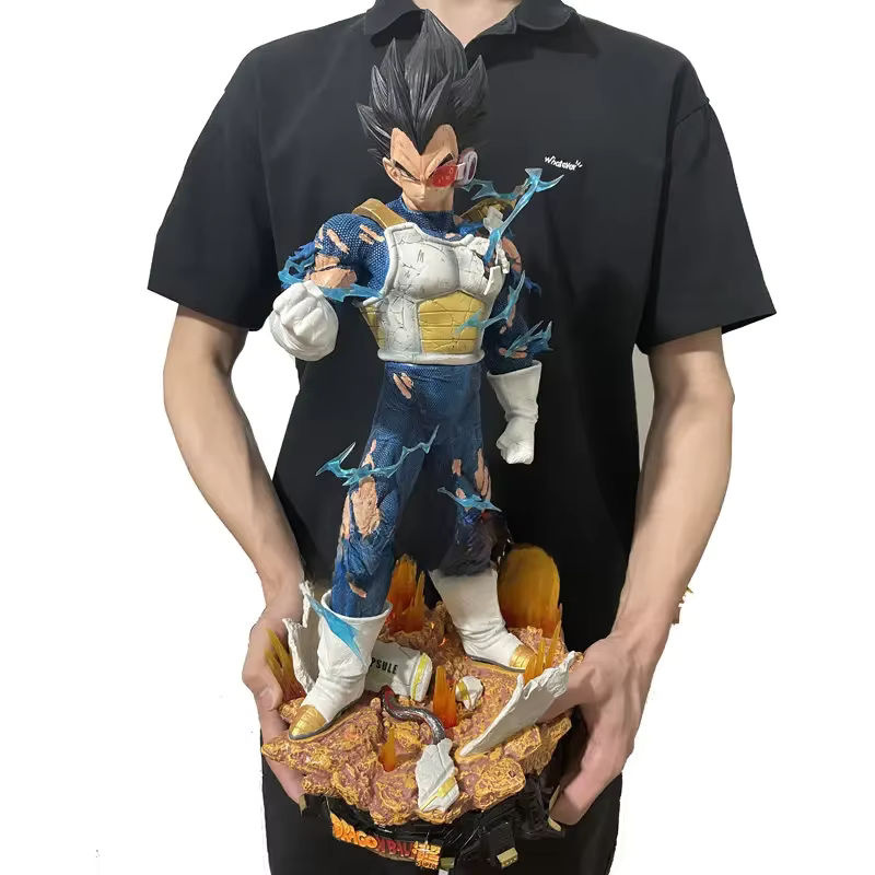 Bandai Dragon Ball Vegeta Actionfigur mit austauschbarem Kopf, mehrfarbig, Höhe: 55 cm - Bild 6