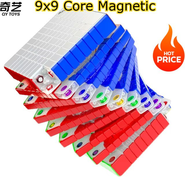 QiYi 9x9x9 Magnetischer Kugelkernmagnet Zauberwürfel, Stickerless, Bunt / Mehrfarbig - Bild 1