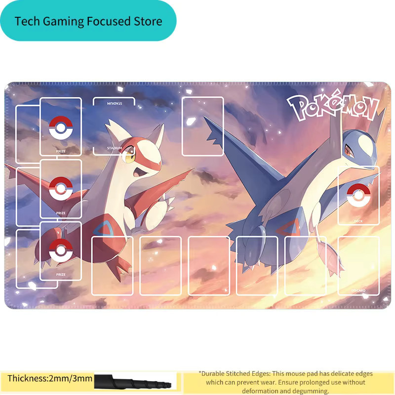 Potdemiel Anime Laptop Schreibtischunterlage Pokémon Schlachtfeld Mauspad in Multicolour - Bild 2