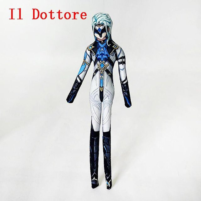 Yiran toy Genshin Impact Lohen / Zandik Der Doktor Il Dottore / Pantalone, Plüschtier, 26cm, ab 18 Jahre - Bild 1