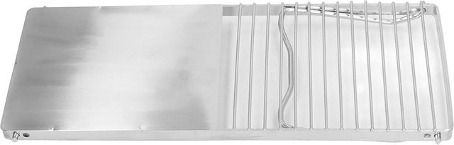 Fishine BBQ-Rost aus 304 Edelstahl, faltbar und tragbar, multifunktionaler Kochrost in Silber mit Aufbewahrungstasche - Bild 1