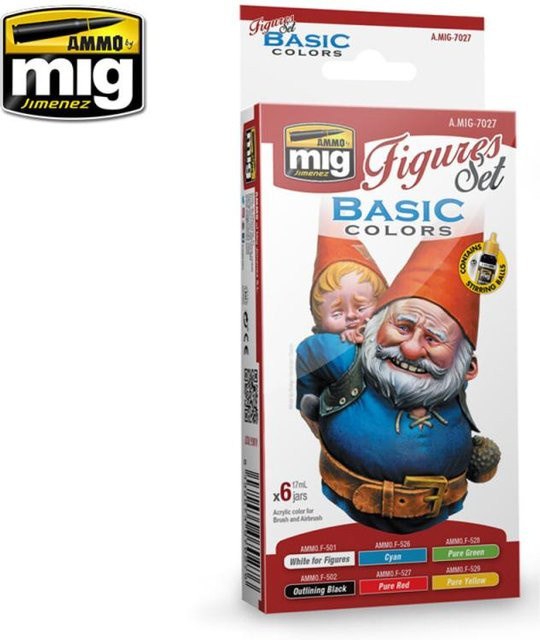 AMMO by MIG Jimenez Basic Colors Figures Set, Bunt / Mehrfarbig - Bild 1