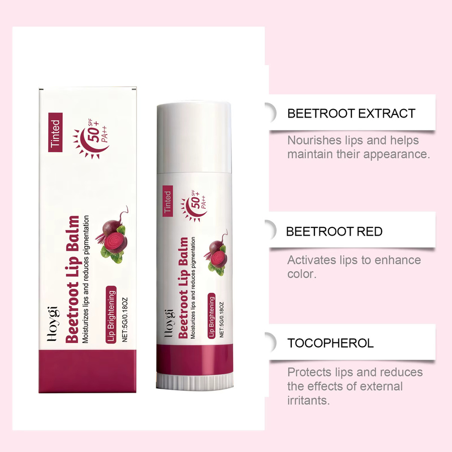 Hoygi Lippenbalsam SPF 50+, Rot, Glänzend, Unisex - Bild 2