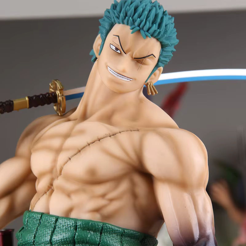 Bandai One Piece Roronoa Zoro Anime Actionfigur aus Kunststoff, mehrfarbig, Höhe: 50 cm - Bild 2
