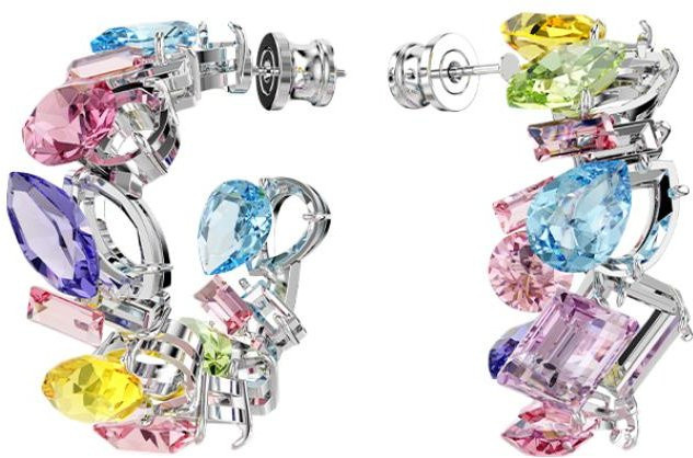 Swarovski Ohrringe, Messing, Bunt, Kristall, Damen - Bild 1