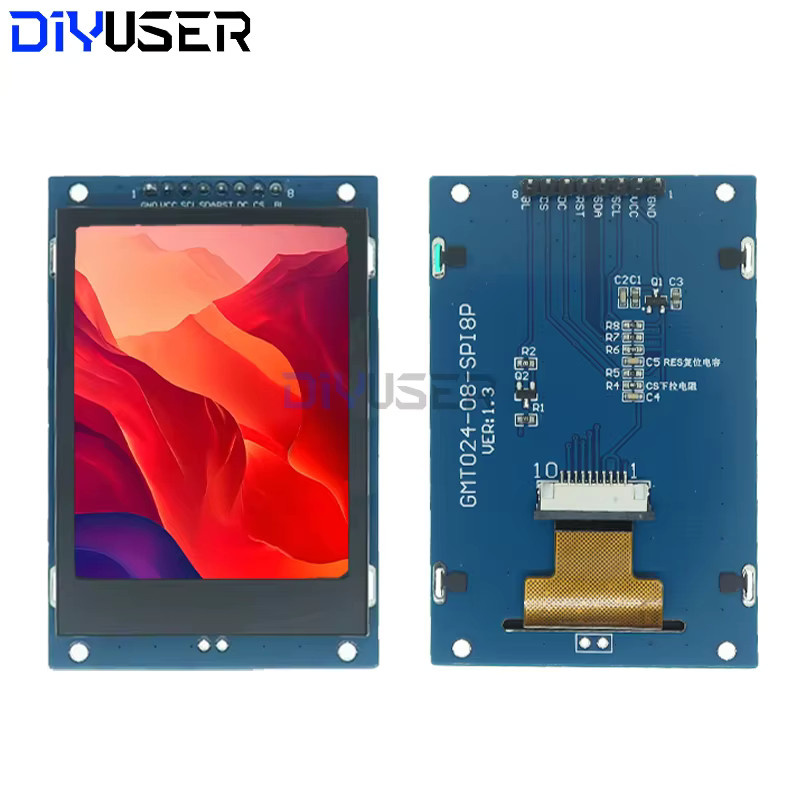 DIYUSER 2,4-Zoll TFT-LCD-Bildschirmmodul ST7789 SPI Farbdisplay für Raspberry Pi mit 240x320 Pixeln - Bild 3