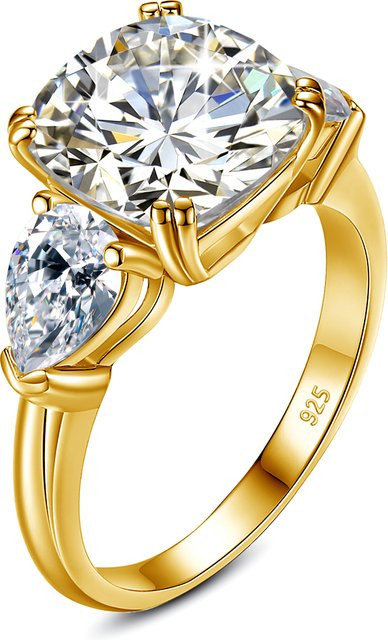 Ring Moissanit, Gold, 5ct, Damen, Verlobung - Bild 1
