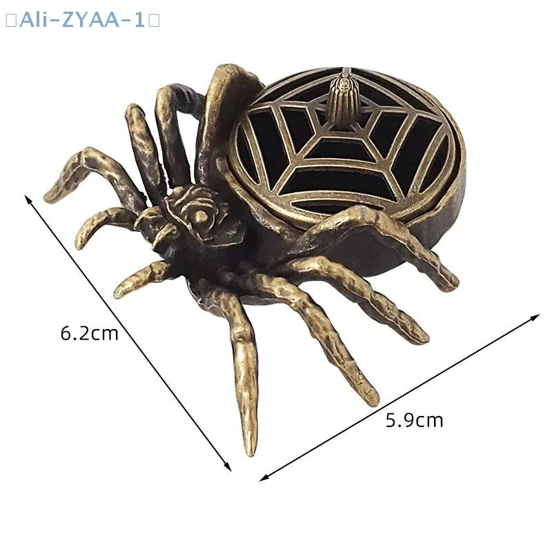 JETTING Spinnen-Räucherkegelhalter aus Metall in Gold für Zen-Dekoration und Meditation - Bild 3