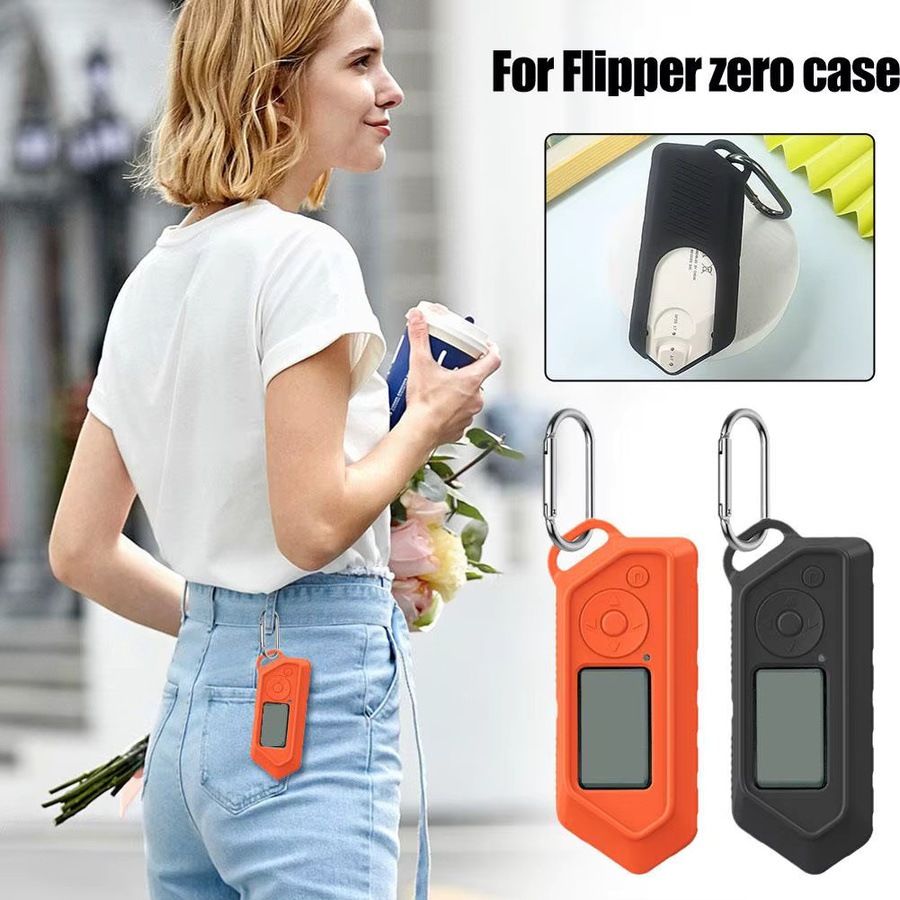 Silikon Schutzhülle für Flipper Zero in Orange - Bild 1