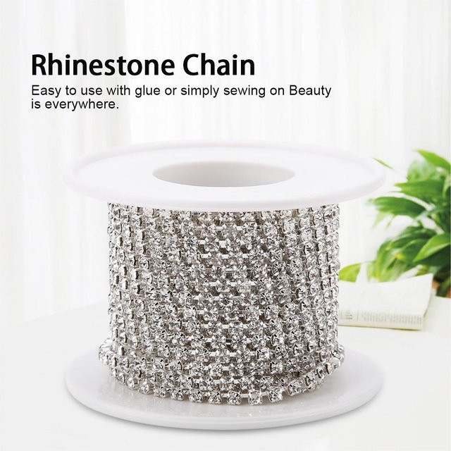 Igeteck Kristall Strass Kette, Silber - Bild 1