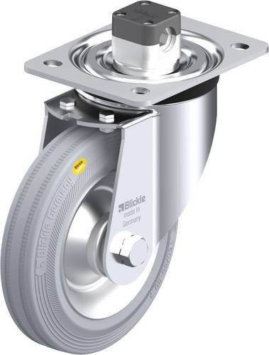 Blickle Lenkrolle L-RD 162R-CS11-VLI mit Feststeller, grau, Tragfähigkeit max. 225 kg, Rad-Durchmesser: 160 mm - Bild 1