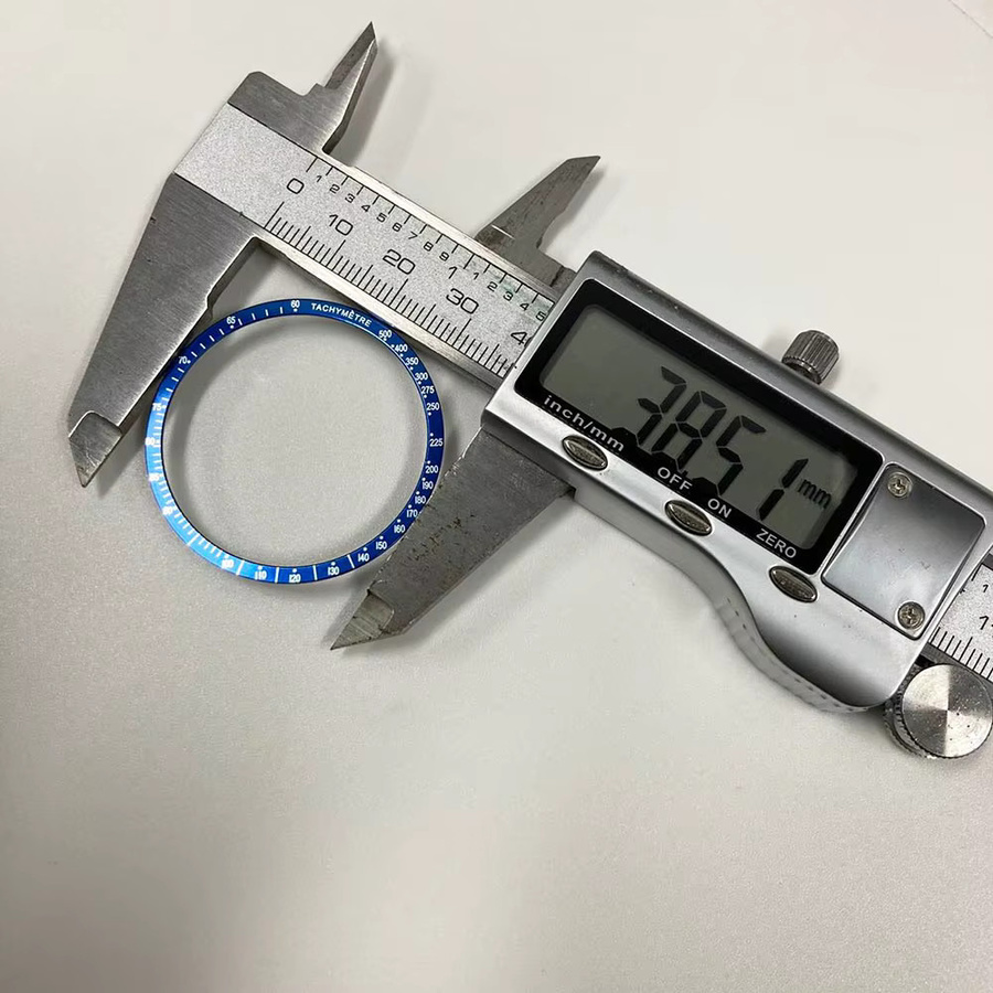 OUMASHI Lünetteneinsatz Aluminium, 38,5 mm * 34,2 mm, Uhrenzubehör - Bild 1