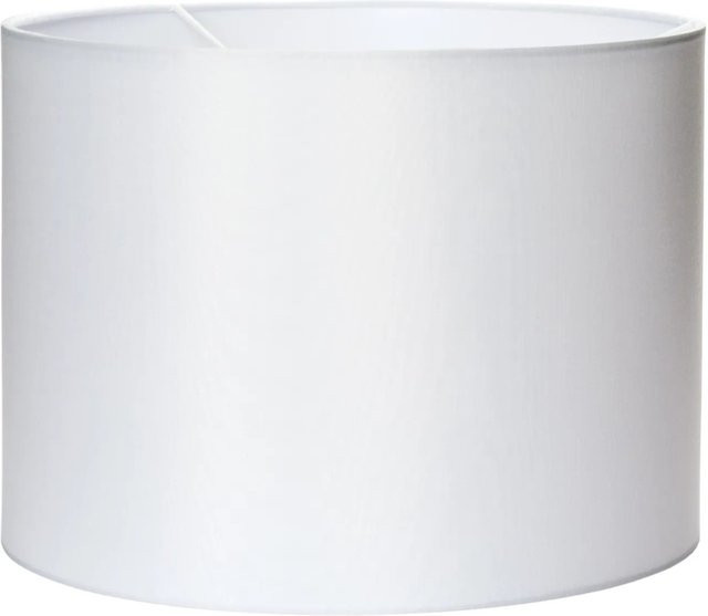 Orion Lightstyle Lampenschirm aus Stoff in Weiß, rund, Durchmesser: 30 cm, Höhe: 22 cm, Fassung E27 - Bild 1
