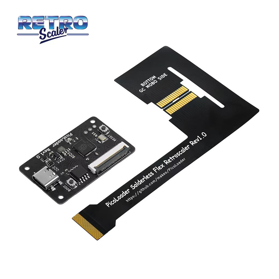 RetroScaler PicoLoader-Flexkabel in Schwarz, ohne Löten, kompatibel mit SD2SP2, GC2SD und SDGecko für die NGC GameCube Konsole - Bild 4