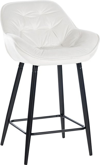 CLP Barhocker Gibson aus Samt mit Fußstütze, Sitzhöhe: 76 cm - Bild 1