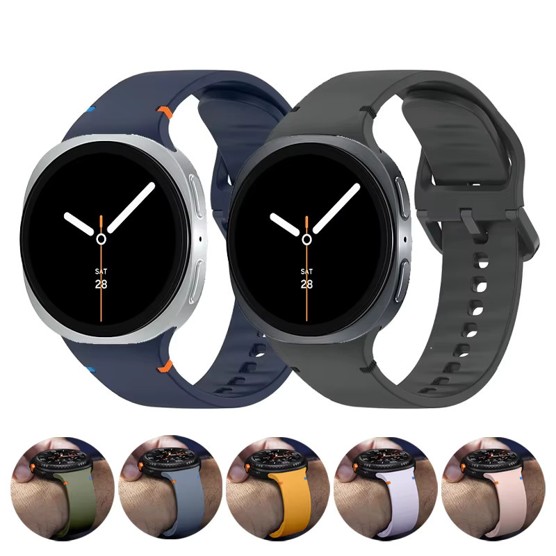 Samsung Uhrenarmband Silikon, Schwarz, Unisex - Bild 5