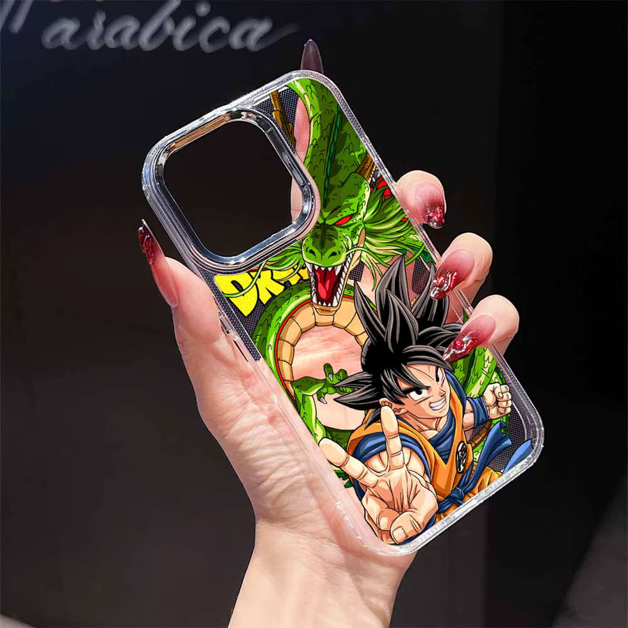 Transparente Dragon Ball Anime Handyhülle aus Silikon für Apple iPhone 17 AIR 16E 15 14 13 12 11 Pro Max Plus - Bild 2
