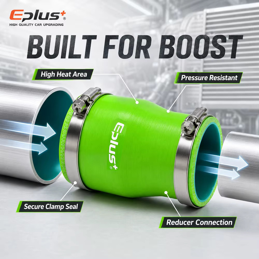 Eplus+ Grüner Silikon-Kupplungsadapter für Auto-Kühler und Turbo-Ladeluftkühler, Universeller Silikagel-Schlauch als Reduzierstück und gerader Adapter - Bild 3