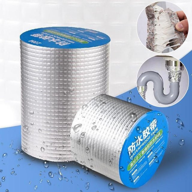 3M Butyl-Klebeband wasserdicht in Silber zur Reparatur und Abdichtung von Rohren, Pools und Gartenschläuchen - Bild 1