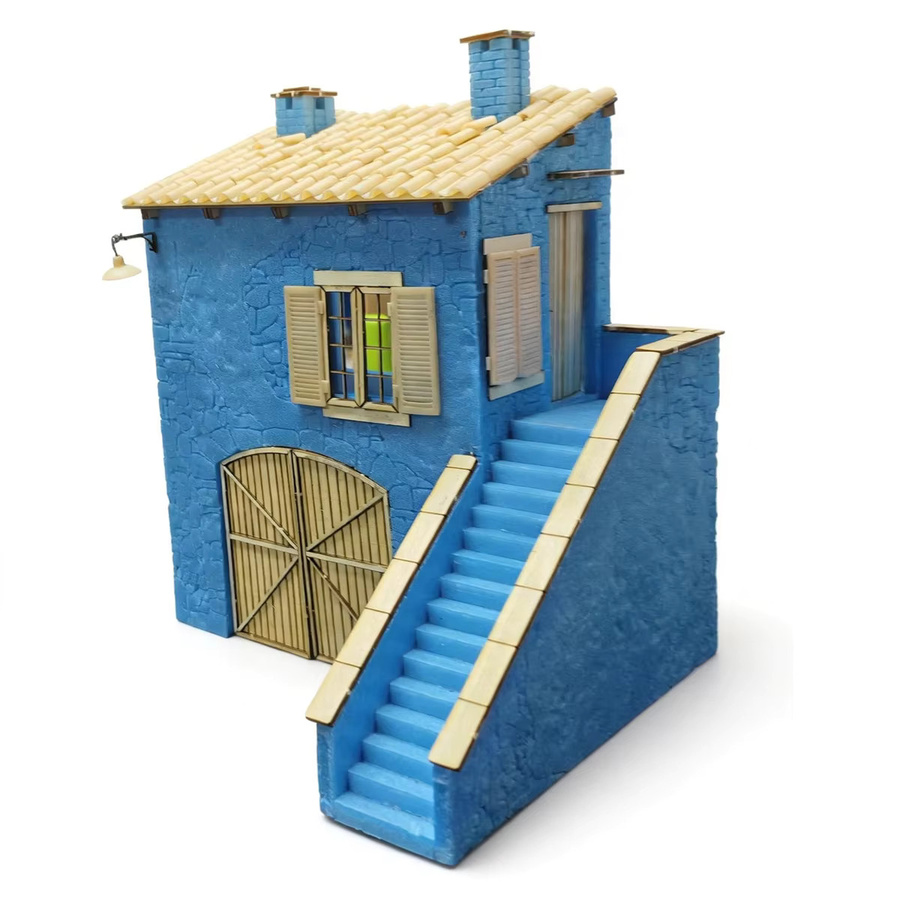 Cor Architekturmodell-Bausatz Ländlicher Wohnbereich Bungalow Landhaus, Maßstab 1:32 - Bild 5