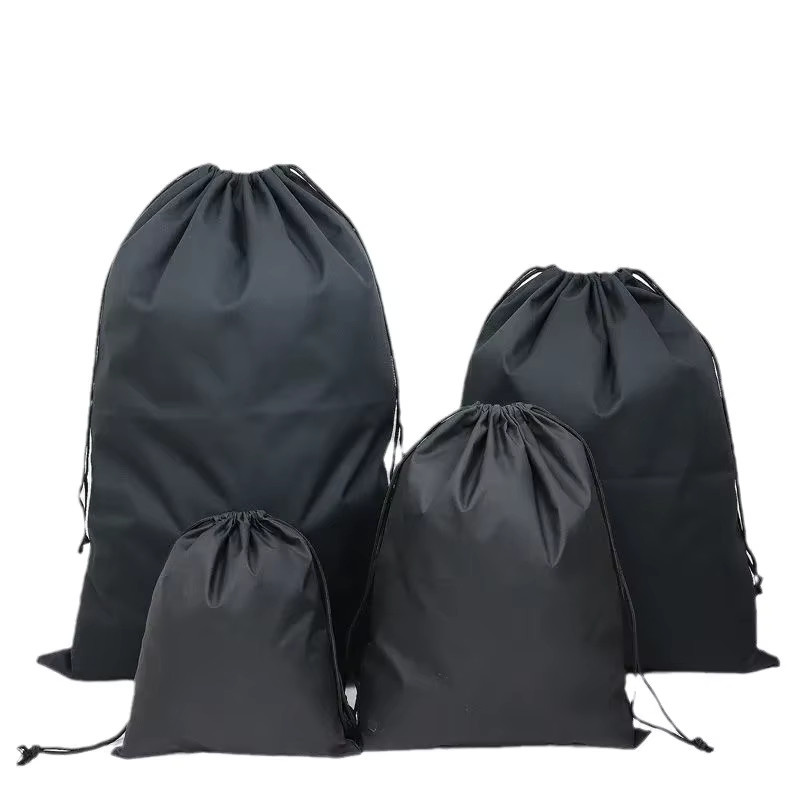 ACRDDK Kordelzugtasche aus Nylon in Schwarz für Schuhe, Unterwäsche und Reise-Organizer - Bild 5