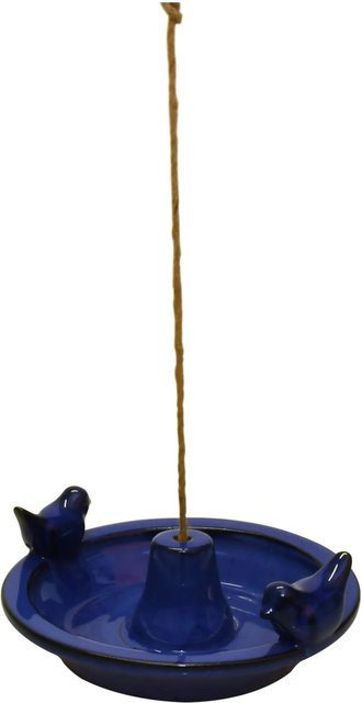 Sunny Garden Vogeltränke hängend aus Keramik in Blau, Durchmesser: 27 cm - Bild 1