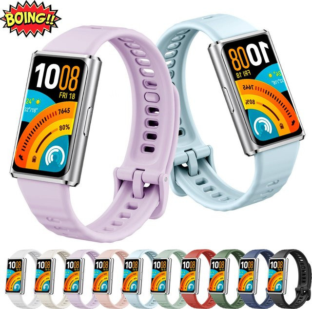 Huawei Uhrenarmband Silikon, Schwarz, Unisex - Bild 1