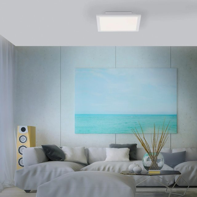Just Light LED-Panel Fleet Weiß, quadratisch, B/T: 29,5 x 29,5 cm - Bild 1