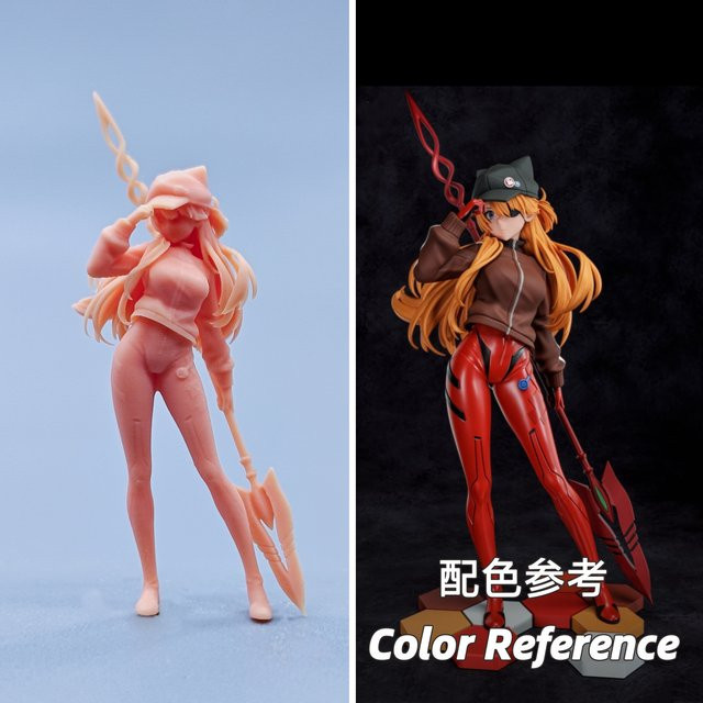EHCMODEL Gospel Warrior Asuka, Maßstabsmodell, unbemalte Miniaturen, 1/64 Figuren - Bild 1