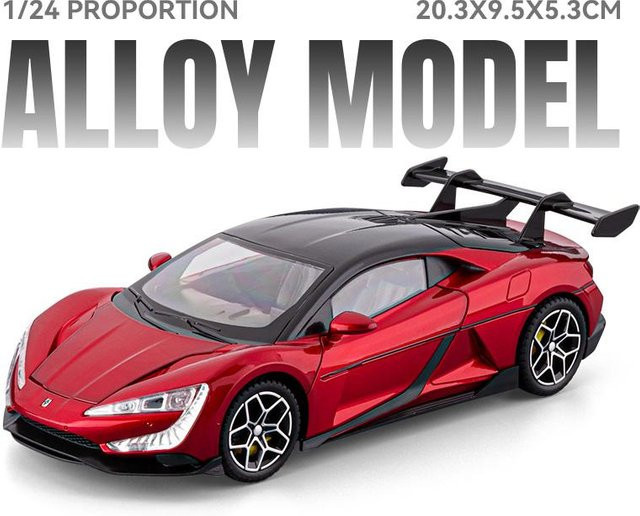 Linyi Toy Car Byd Look Up U9 Supersportwagen, Legierungsmodellauto, 1:24, mit Sound und Licht, ab 14 Jahren - Bild 1