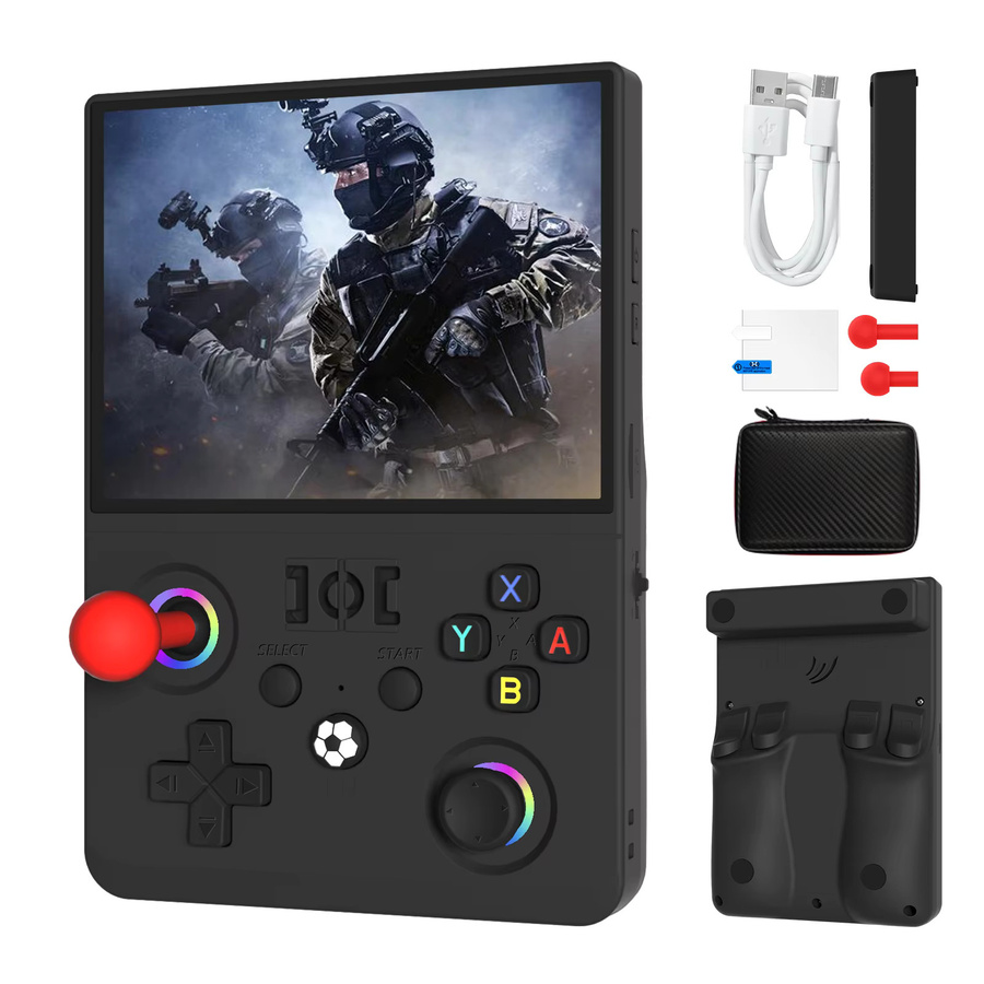 WDXSKY R36MAX II Retro Handheld-Spielkonsole mit 4,5 Zoll IPS HD-Bildschirm und Linux-System in Schwarz oder Weiß - Bild 5