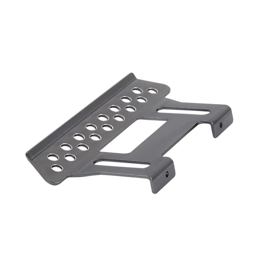 Fimonda SCX10 Rock Slider Seitenschritt, 2-teiliges Set, Aluminiumlegierung, Metall, Grau, Schwarz - Bild 2