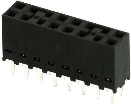 Molex Einbau-Buchsenleiste Standard Schwarz mit 16 Polen und 2.54mm Rastermaß - Bild 1
