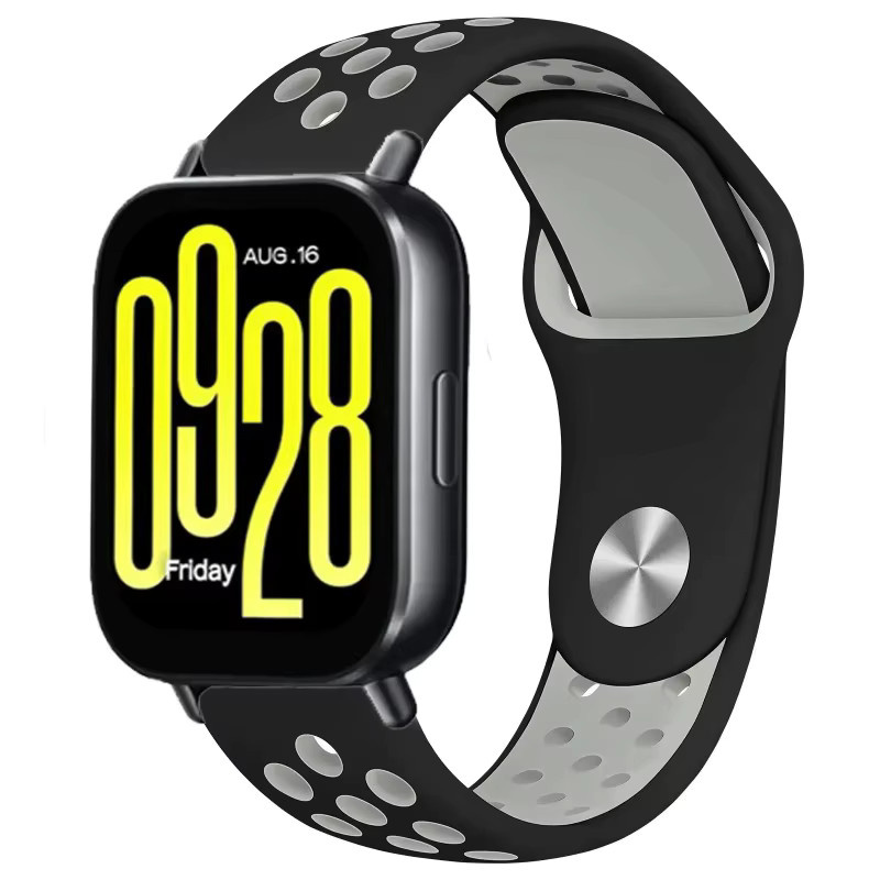 Xiaomi Uhrenarmband Silikon, 22mm 20mm, Schwarz, Unisex - Bild 2