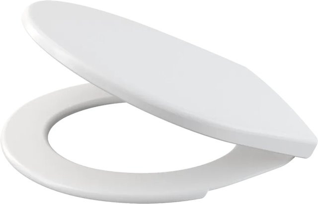 Alcadrain A60 WC-Sitz Antibacterial in Weiß, oval, Kunststoff, B: 38,2 cm, T: 43,7 cm, H: 5,0 cm - Bild 1