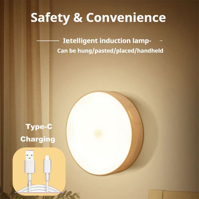 HPH LED-Nachtlampe mit Körpersensor und Typ-C-Ladung, kabellose magnetische Nachtleuchte für das Badezimmer - Bild 1
