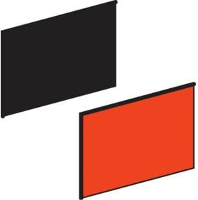Schneider Electric Leerschild in Schwarz und Rot aus Metall B/H: 18 x 27 cm ZBY5101 - Bild 1