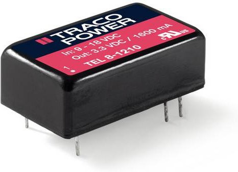 TracoPower TEL 8-2422 DC/DC-Wandler Print 24 V/DC zu 12 V/DC und -12 V/DC 335mA 8W Schwarz - Bild 1