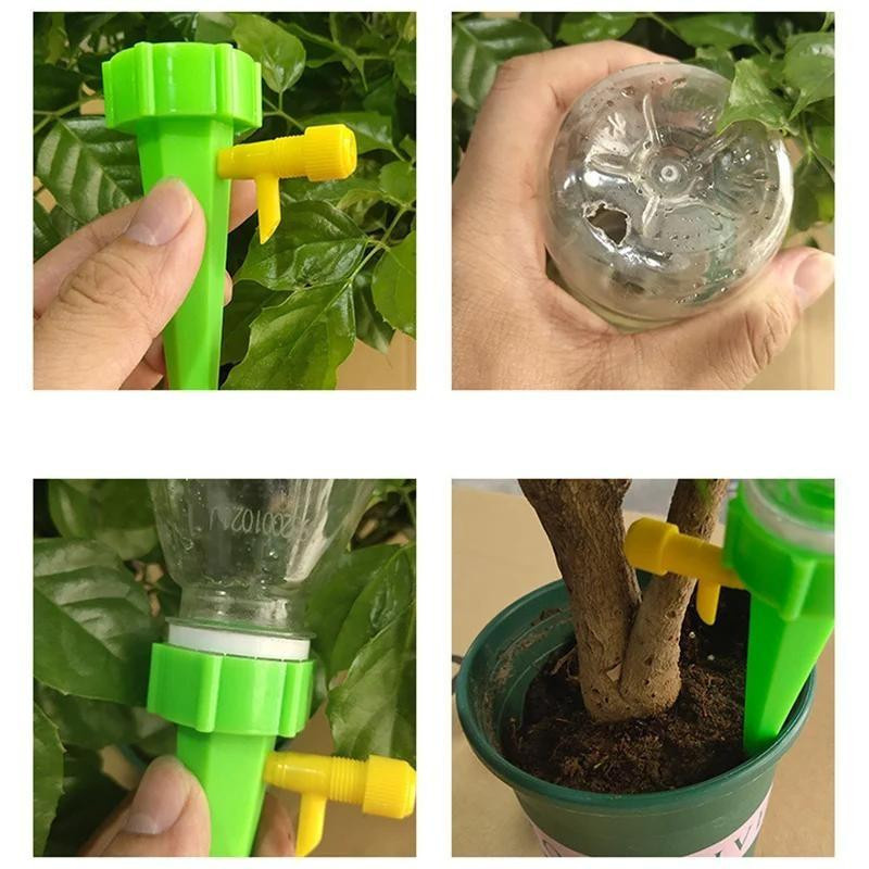 Automatisches Tropfbewässerungssystem von YWZT Home Depot als Selbstbewässerungs-Spike-Set für Blumenpflanzen in Grün - Bild 2