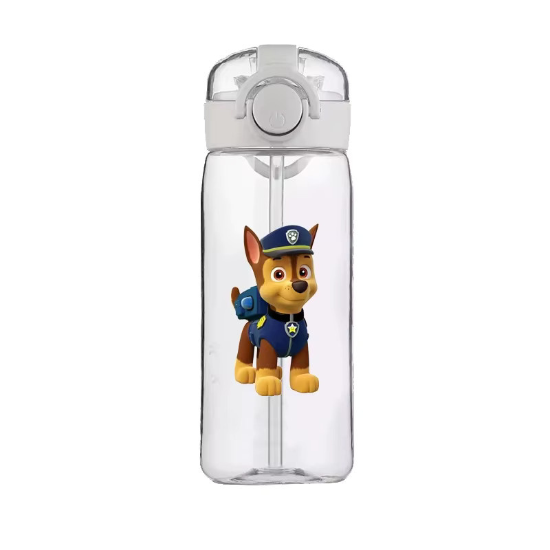 TAKARA TOMY PAW Patrol Chase Trinkflasche, transparent, 400 ml - Bild 1