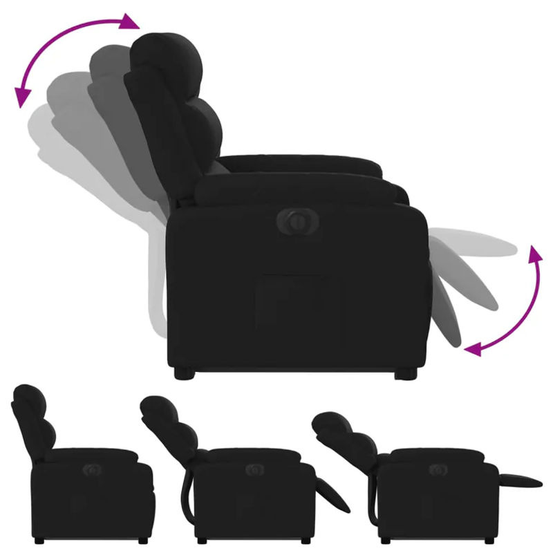 Vidaxl Elektrischer Massagesessel mit Aufstehhilfe in Schwarz - Bild 3