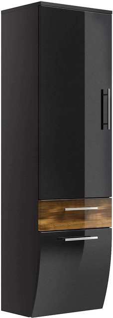 Posseik Bad-Hochschrank Salona Anthrazit Breite: 40 cm, Höhe: 134,5 cm - Bild 1