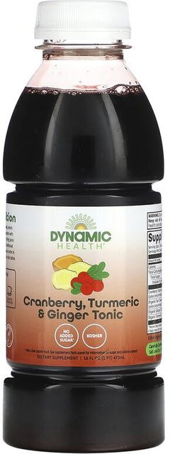 Dynamic Health Saft Cranberry, Kurkuma & Ingwer Tonic 0,473 l - Bild 1