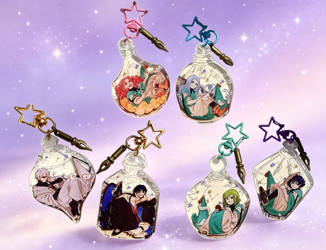Bandai Hexenhut-Atelier Magische Flasche Acryl-Schlüsselanhänger, Unisex - Bild 1