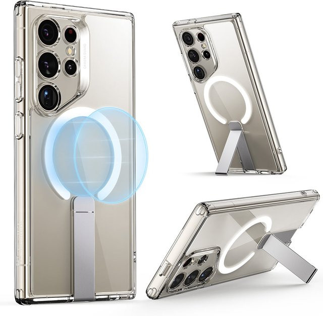 ESR MagSafe Hülle für Samsung Galaxy S24 Ultra S928 mit Boost Kickstand, Transparent - Bild 1