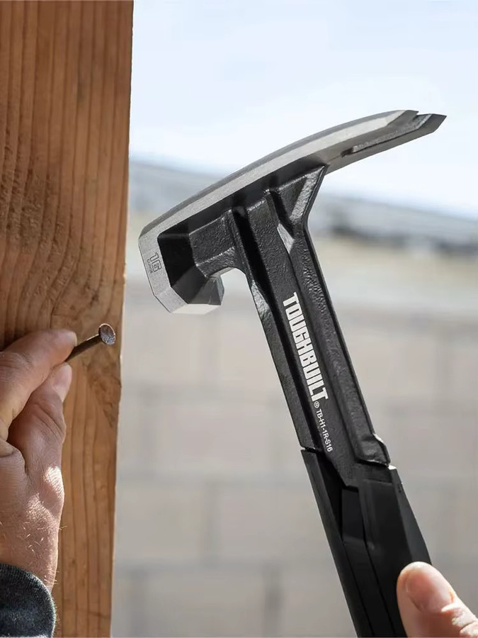 Toughbuilt Stahl-Rip-Hammer Klauenhammer mit glattem Gesicht und rutschfestem Kunststoffgriff TB-H1-1R-S16 - Bild 5