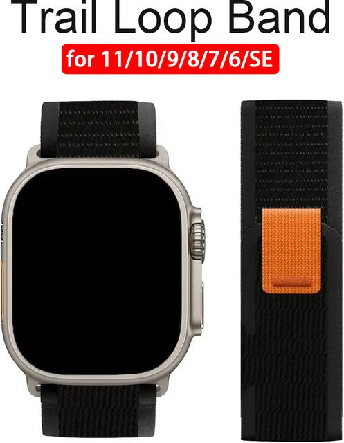 NEY Trail Loop Armband für Apple Watch, Textil, Schwarz, Unisex - Bild 1