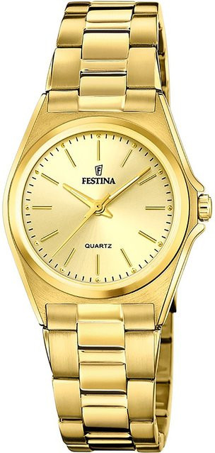 Festina Armbanduhr, Quarz, Edelstahl, Gold, 31 mm, Damen - Bild 1