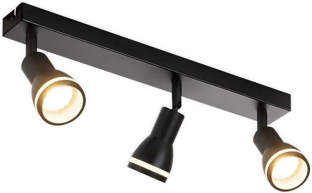 NETTLIFE Deckenstrahler aus Metall in Schwarz, verstellbar und modern mit GU10 Fassung - Bild 1