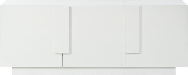 Modernes Wohnzimmer-Sideboard in Weiß mit minimalistischem Design, B/T/H: 160 x 35 x 60 cm - Bild 1